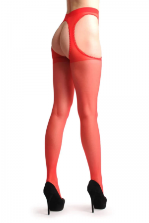 Kırmızı Kenarları Dantelli Özel Bölgesi Açık Külotlu Ço&hellip;