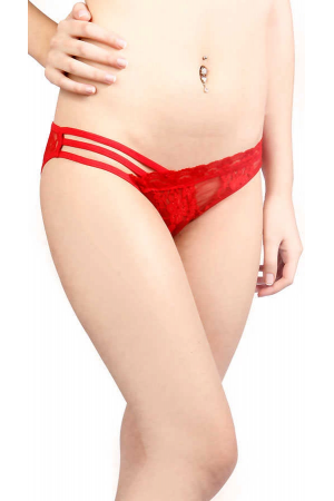 Kırmızı Şerit Detaylı Seksi Külot TM1139