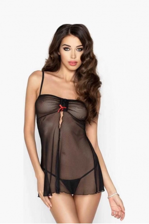 Siyah Transparan Fantazi Gecelik TM1191&hellip;