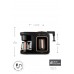 Karaca Hatır Plus Barista 6 in 1 Latte Cappucino ve Közde Türk Kahvesi Makinesi Black Copper