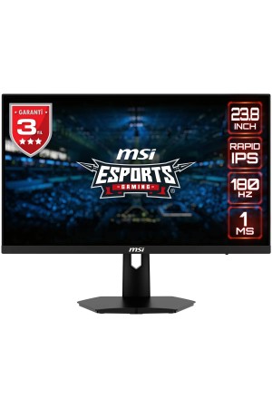 MSI G244F E2 23.8" FHD 16:9 FLAT RAPID IPS 180HZ 1MS FREESYNC Premium Gaming (Oyuncu) Monitör