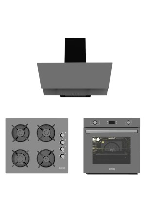 Alveus Gri Cam Dijital/dokunmatik 3'lü Ankastre Set (f17-gls640-…