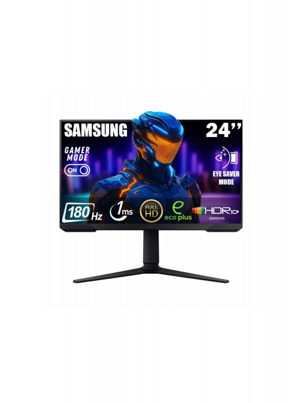 Samsung 24” Odyssey G3 LS24DG302EUXUF 1ms 180hz VA HDMI,DisplayPort Pivot Gaming Monitör