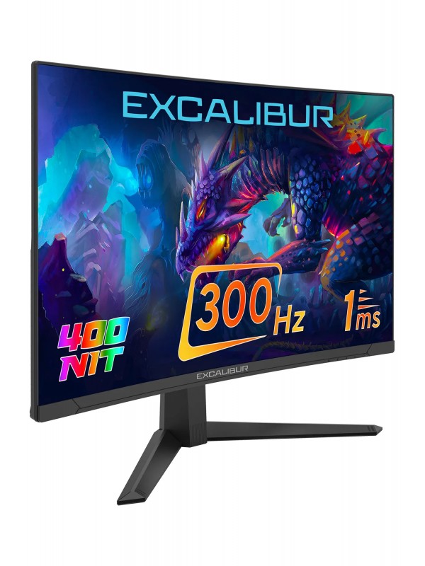 CASPER  Excalibur E27FVC-E 27" 300HZ 1MS 400NIT Fast VA Curved HDR10 …
