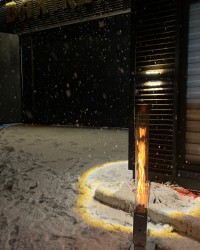 Füze Kamp Pelet Sobası - Dış Mekan Yükseklik: 130CM - Pelet Soba