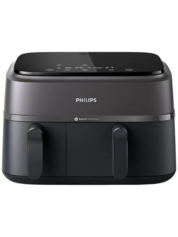PHILIPS NA350/00 3000 Serisi Çift Hazneli Airfryer Siyah