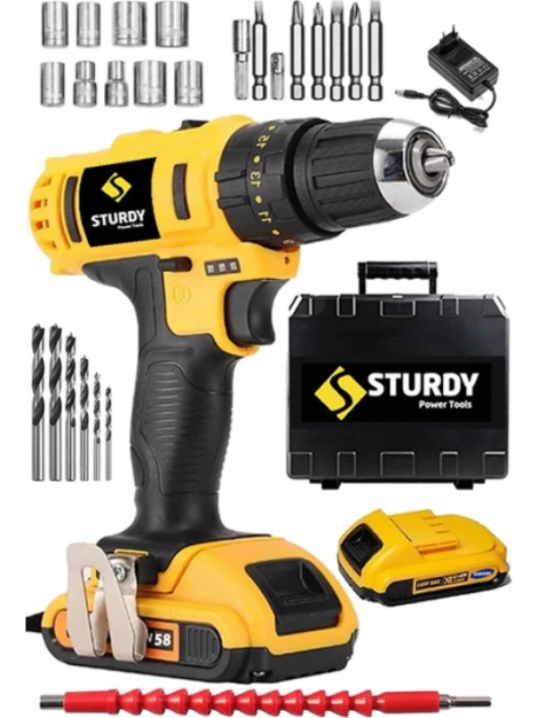 Sturdy 58V 6Ah Lıon Çift Akülü EXPRESS SERİ Darbeli Turbo Şarjlı Ma…