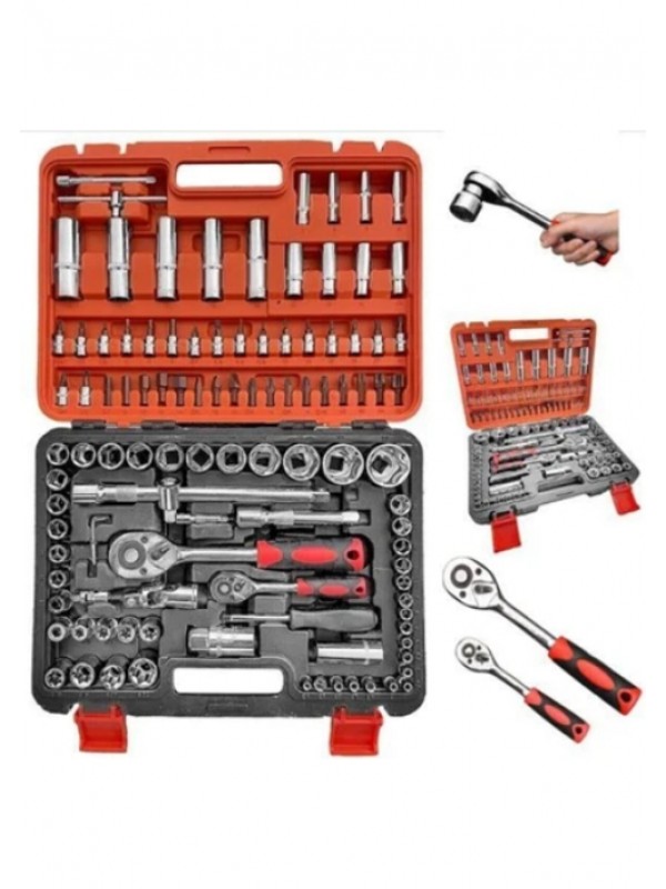 NewStar 108 Pcs Crv Çeliği Profesyonel Parlak Lokma Takımı 1/2-1/4 (10…