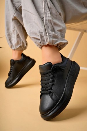 Luis a Costa LC101 Siyah ST Bağcıklı Kadın Ayakkabı