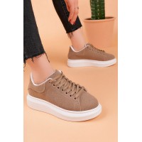 Luis a Costa LC101 Açık Kahve Süet Kadın Sneaker