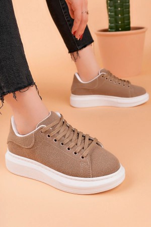 Luis a Costa LC101 Açık Kahve Süet Kadın Sneaker