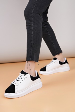 Luis a Costa LC109 Beyaz Siyah Süet Kadın Sneaker…