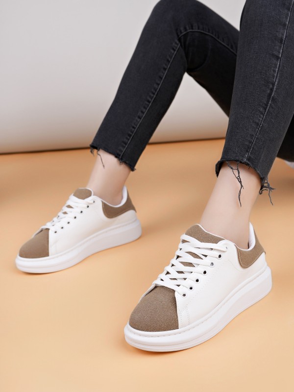 Luis a Costa LC109 Beyaz Kahve Süet Kadın Sneaker… Luis a Costa LC109 Beyaz Kahve Süet Kadın Sneaker…