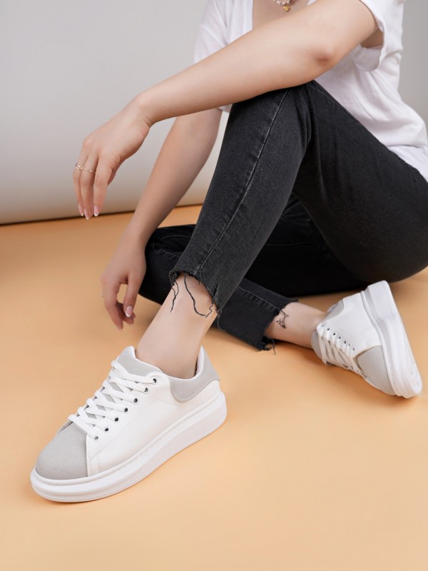 Luis a Costa LC109 Beyaz Gri Süet Kadın Sneaker… Luis a Costa LC109 Beyaz Gri Süet Kadın Sneaker…