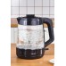 Karaca Glass Tea XL 2 in 1 Cam Çay Makinesi Shiny Black