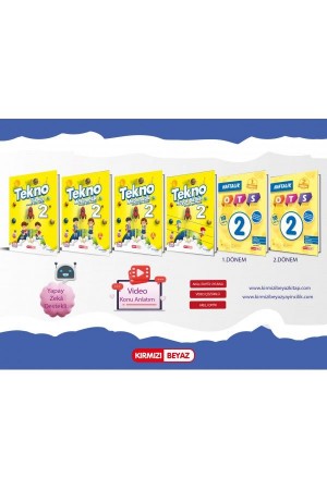 KIRMIZI BEYAZ YAYINLARI 2.SINIF TEKNO SUPER PLUS SET 6 KİTAP…