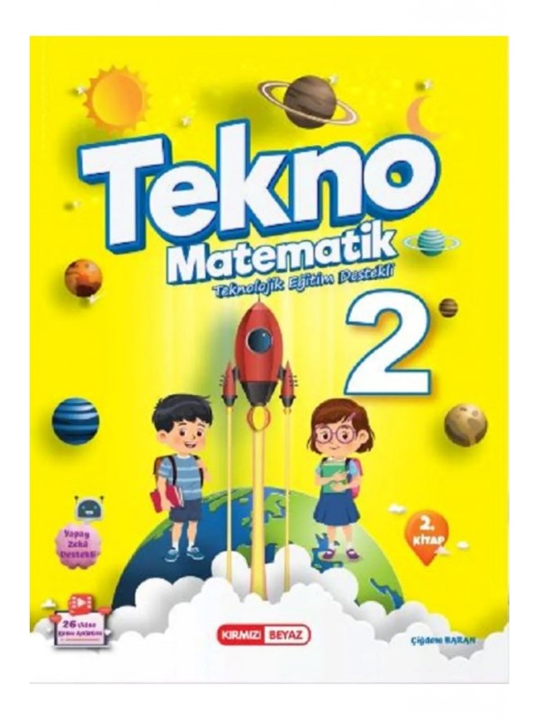 KIRMIZI BEYAZ YAYINLARI 2.SINIF TEKNO TEKNOLOJİK EĞİTİM DESTEKLİ MATE…