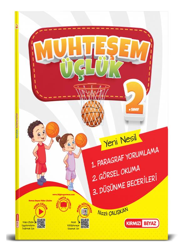 KIRMIZI BEYAZ YAYINLARI 2. SINIF MUHTEŞEM ÜÇLÜK (PARAGRAF-GÖRSEL OKUM…