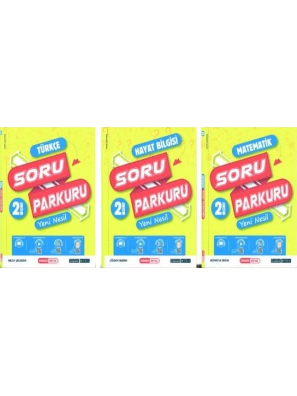 KIRMIZI BEYAZ YAYINLARI 2.SINIF SORU PARKURU SORU BANKASI SETİ 3 KİTAP(T…