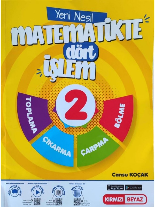 KIRMIZI BEYAZ YAYINLARI 2. SINIF MATEMATİKTE DÖRT İŞLEM…
