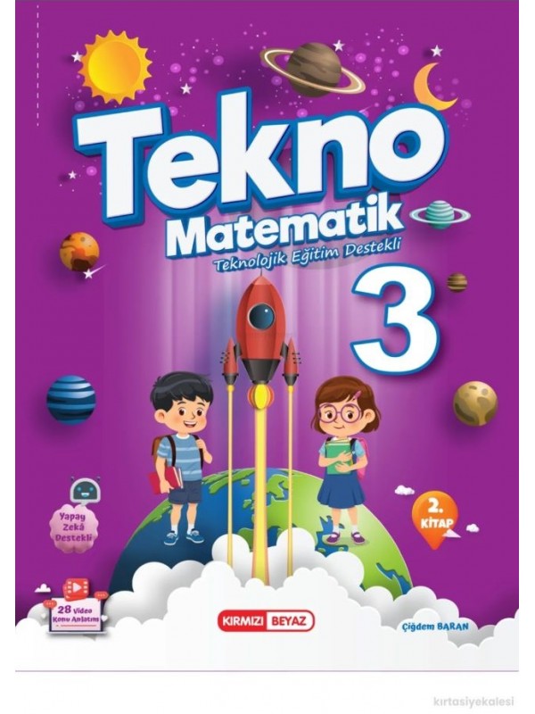 KIRMIZI BEYAZ YAYINLARI 3.SINIF TEKNO TEKNOLOJİK EĞİTİM DESTEKLİ MATE…