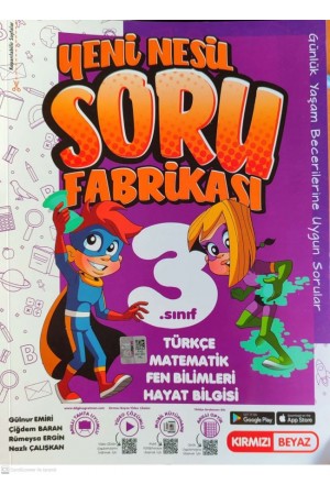 KIRMIZI BEYAZ YAYINLARI 3. SINIF YENİ NESİL SORU FABRİKASI…