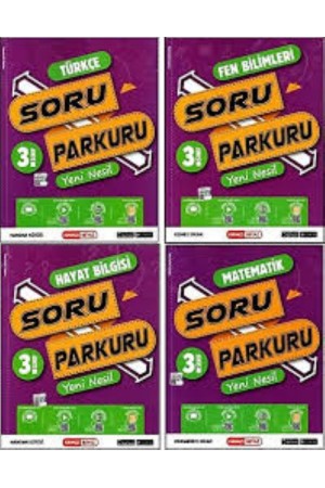 KIRMIZI BEYAZ YAYINLARI 3. SINIF SORU PARKURU SORU BANKASI SETİ 4 Kİ…