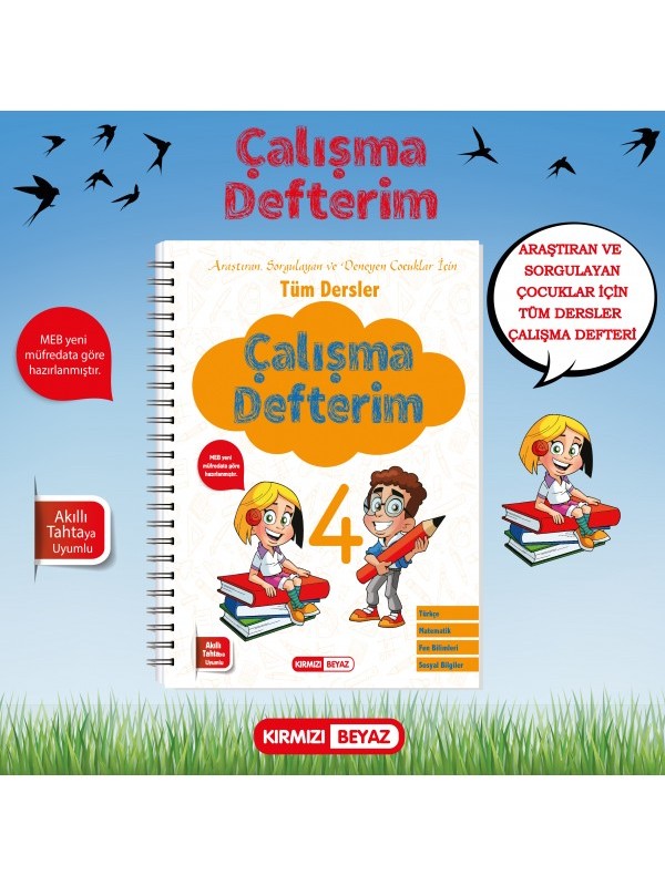 KIRMIZI BEYAZ YAYINLARI 4. SINIF ÇALIŞMA DEFTERİ…