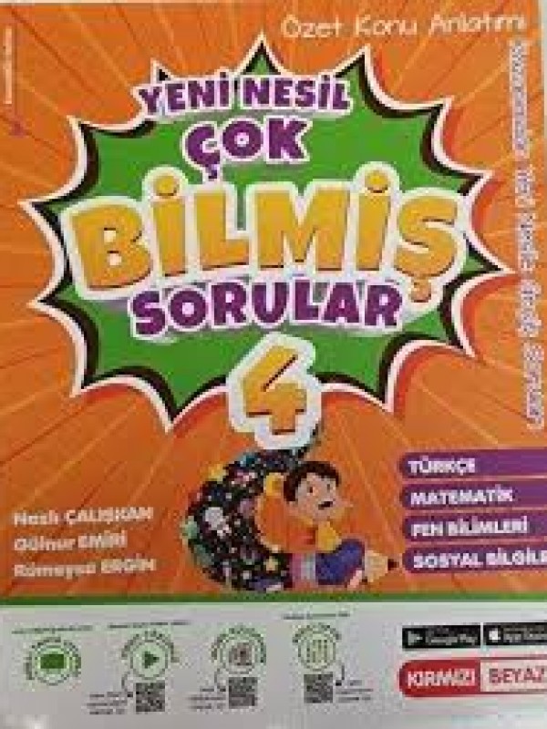 KIRMIZI BEYAZ YAYINLARI 4. SINIF YENİ NESİL ÇOK BİLMİŞ SORULAR…