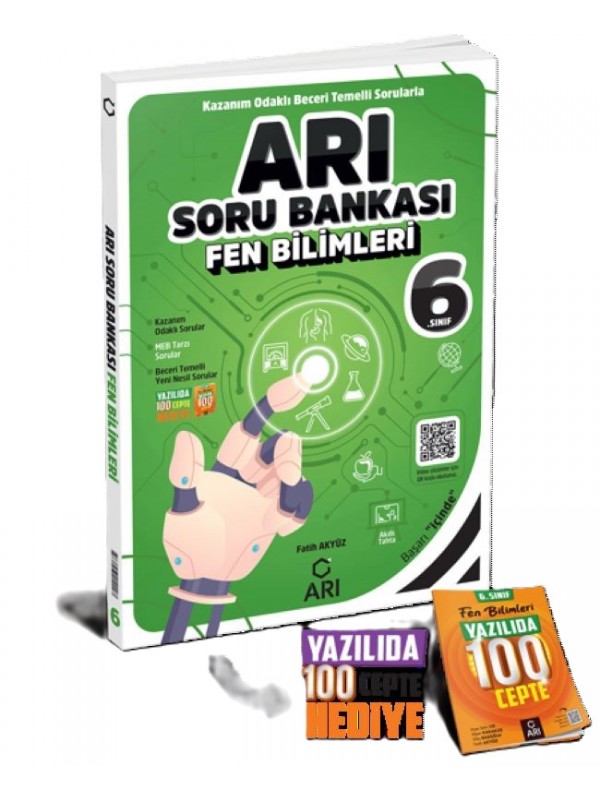 6.SINIF FEN BİLİMLERİR ARI SORU BANKASI + Yazılıda 100 Cepte…