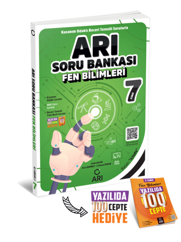 7.SINIF FEN BİLİMLERİ ARI SORU BANKASI + Yazılıda 100 Cepte…
