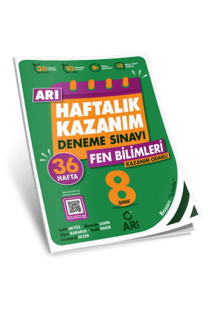8 Sınıf Haftalık Kazanım Fen Bilimleri Deneme Sınavı…