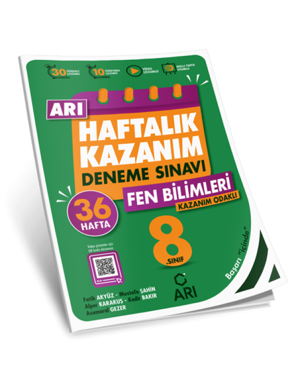8 Sınıf Haftalık Kazanım Fen Bilimleri Deneme Sınavı…