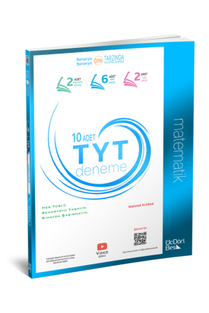 ÜÇDÖRT BEŞ YAYINLARI TYT MATEMATİK 10 LU DENEME…