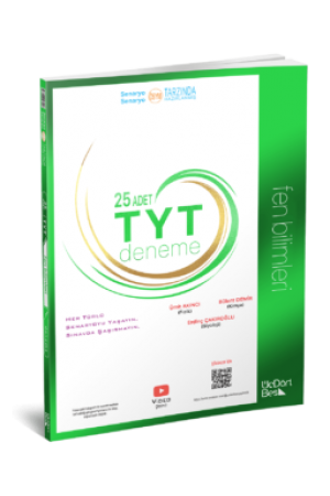 ÜÇDÖRT BEŞ YAYINLARI TYT FEN 25 Lİ FEN DENEME…