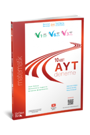 ÜÇDÖRT BEŞ YAYINLARI AYT MATEMATİK 10 LU DENEME…