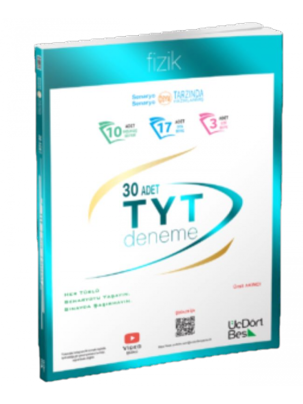ÜÇDÖRT BEŞ YAYINLARI TYT 30 LU FİZİK  DENEME…