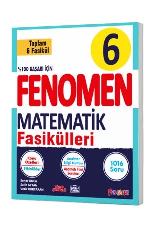 FENOMEN 6 MATEMATİK FASİKÜLLERİ (TOPLAM 6 FASİKÜL)…