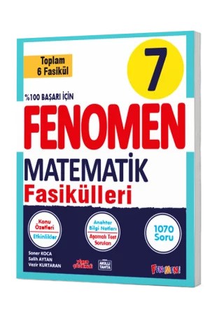 FENOMEN 7 MATEMATİK FASİKÜLLERİ (TOPLAM 6 FASİKÜL)…