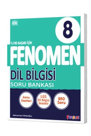 FENOMEN 8 DİL BİLGİSİ SORU BANKASI…