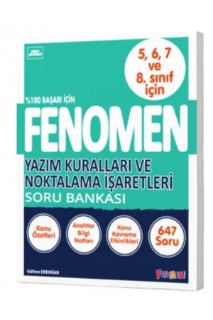 FENOMEN YAZIM KURALLARI VE NOKTALAMA İŞARETLERİ SORU BANKASI…