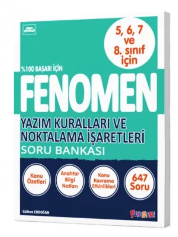FENOMEN YAZIM KURALLARI VE NOKTALAMA İŞARETLERİ SORU BANKASI…