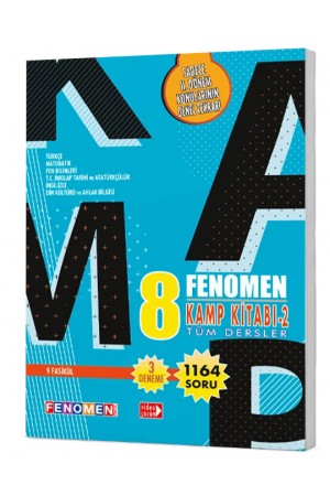 FENOMEN 8 KAMP KİTABI 2.DÖNEM TÜM DERSLER SORU BANKASI…