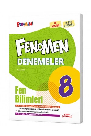 FENOMEN 8 FEN BİLİMLERİ DENEMELER (28 DENEME)…
