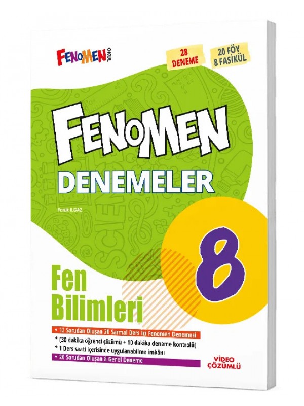 FENOMEN 8 FEN BİLİMLERİ DENEMELER (28 DENEME)…