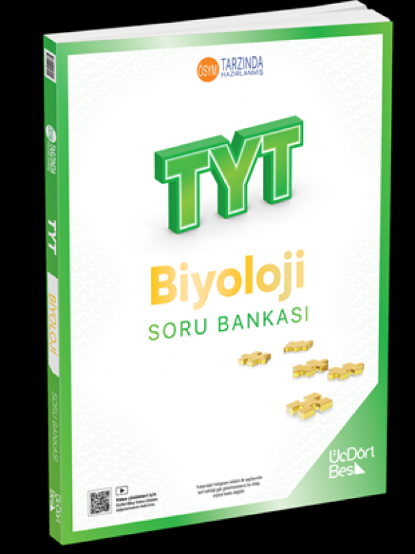 ÜÇDÖRT BEŞ YAYINLARI TYT BİYOLOJİ SORU BANKASI GÜNCEL BASKI…