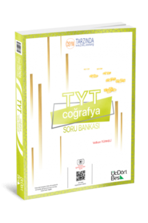 ÜÇDÖRT BEŞ YAYINLARI TYT COĞRAFYA SORU BANKASI…