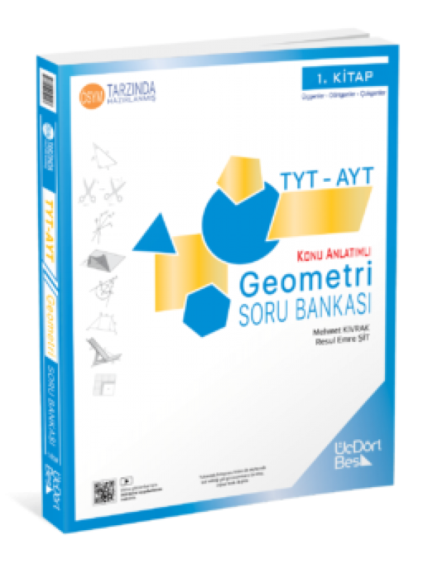 ÜÇDÖRT BEŞ YAYINLARI TYT-AYT GEOMETRİ SORU BANKASI…
