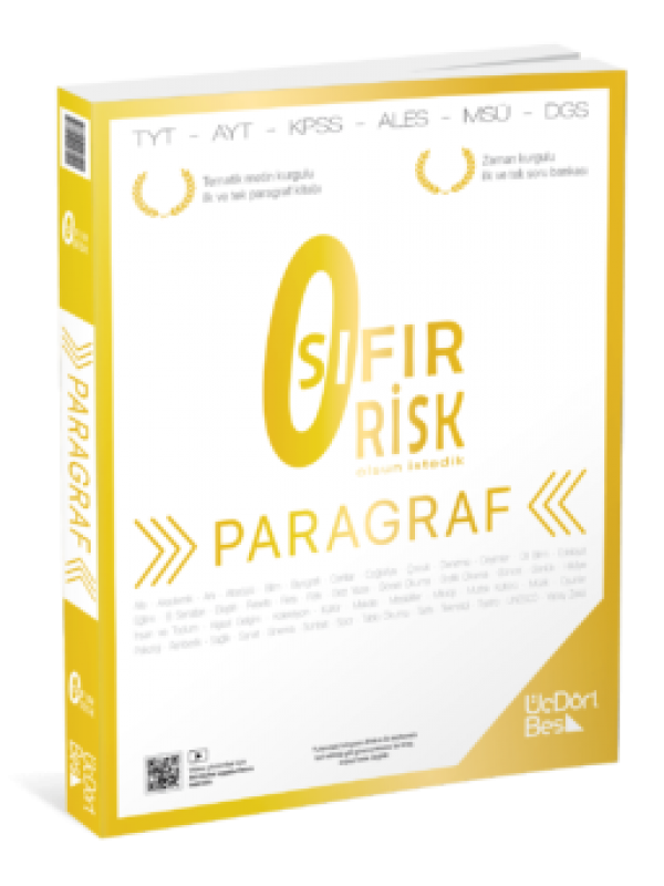 ÜÇDÖRT BEŞ YAYINLARI PARAGRAF SIFIR RİSK…