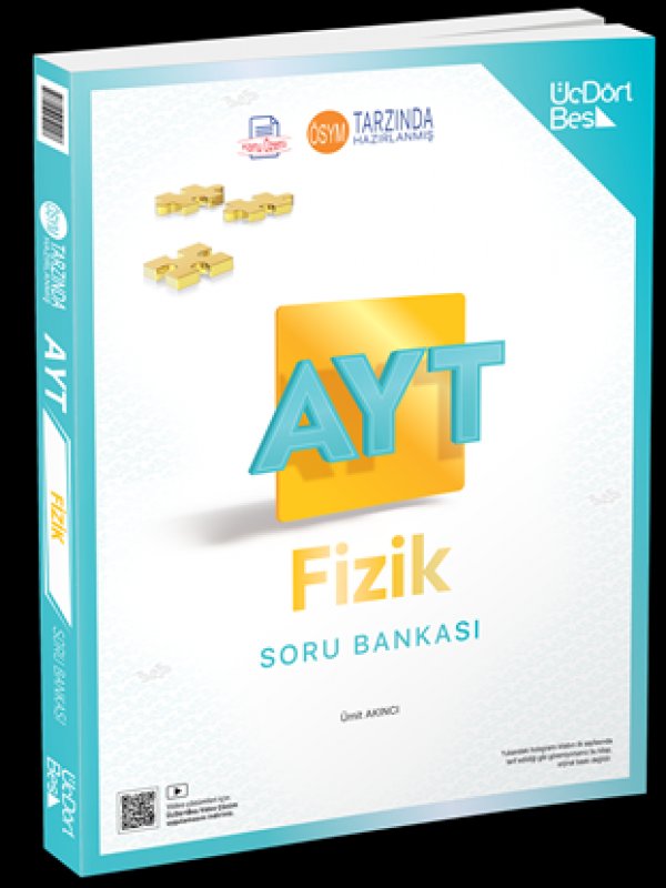 ÜÇDÖRT BEŞ YAYINLARI AYT FİZİK SORU BANKASI GÜNCEL BASKI…